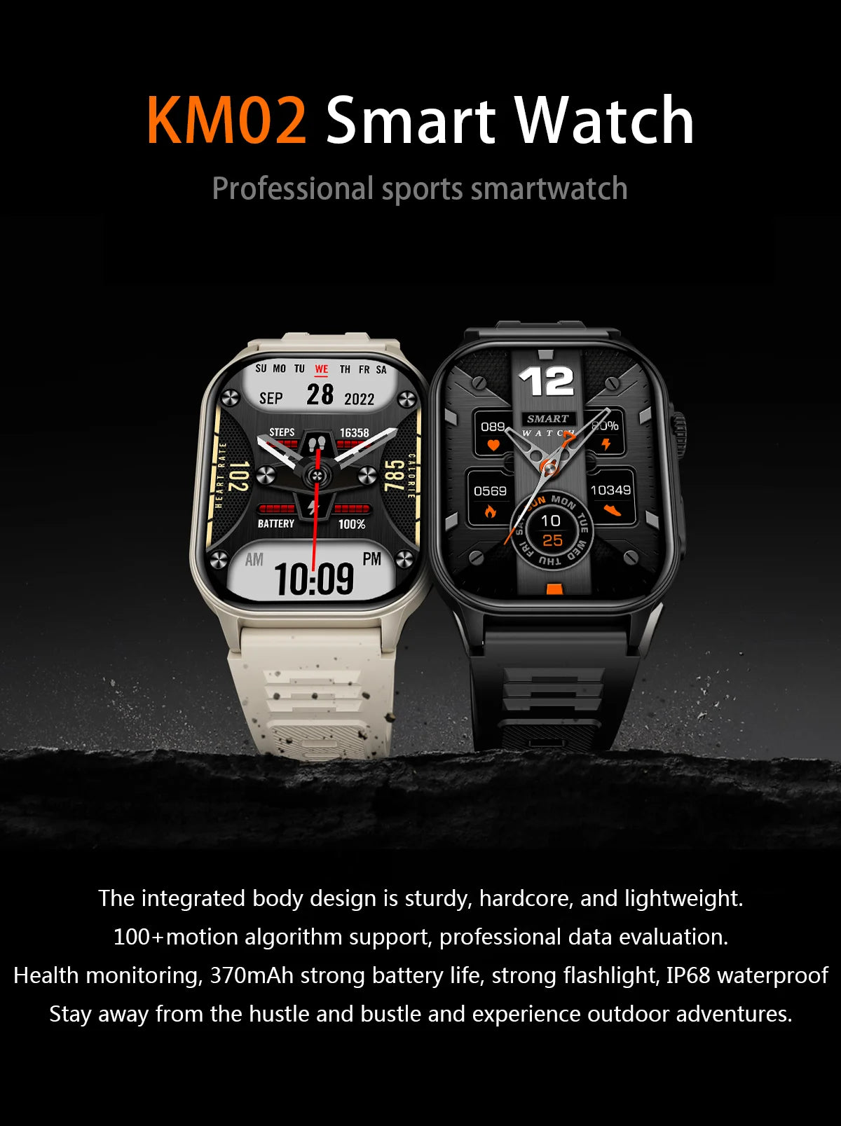 2024 New Sports Smart Watch Men 2.01-Inch 240*296 HD Touch Screen 370 MAH High Voltage Ultra-Iarge Capacity Battery smartwatch