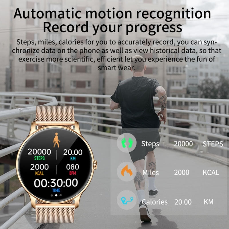 2024 New Sport Watch Heart Rate Blood Oxygen Pressure Monitoring Step Counting Music Playback Control for Adults Women Men Teens