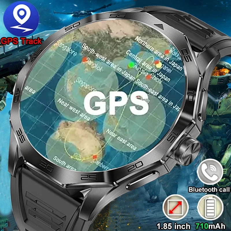 2024 New GPS Tracker Smartwatch Men Bluetooth Call Sport Bracelet Fitness Watches Full Touch Screen Ultimate Smart Watch Men