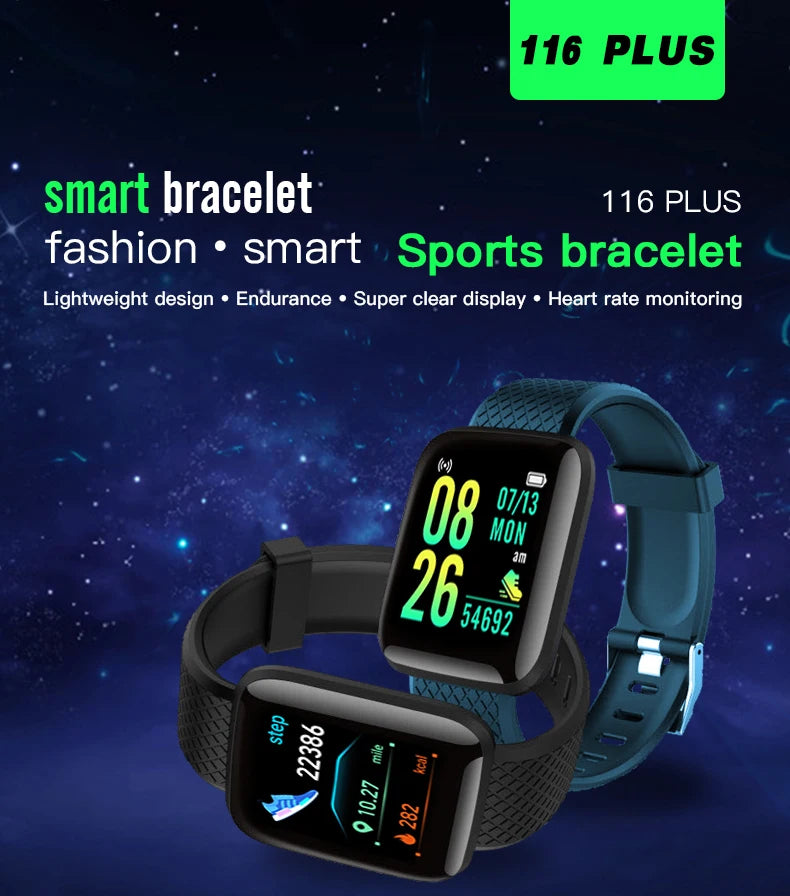 Multifunction Smart Watch Message Remind Control Bluetooth Fitness Heart Rate Sport Step Calories Smartwatch For Men Women Kids