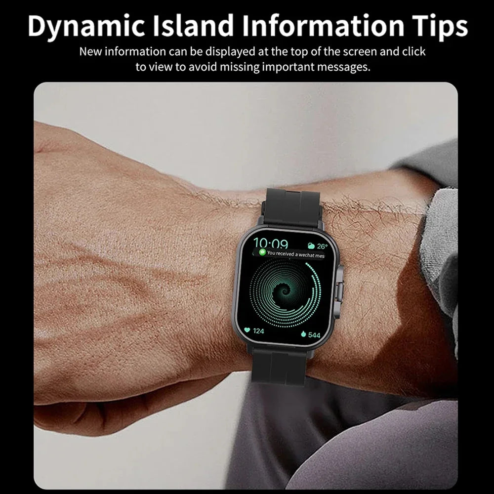 D8 NFC Smart Watch Bracelet 2 in 1 TWS Wireless Earbuds 2.01Inch Heart Rate Blood Pressure Sports Waterproof Smartwatch 2024 New