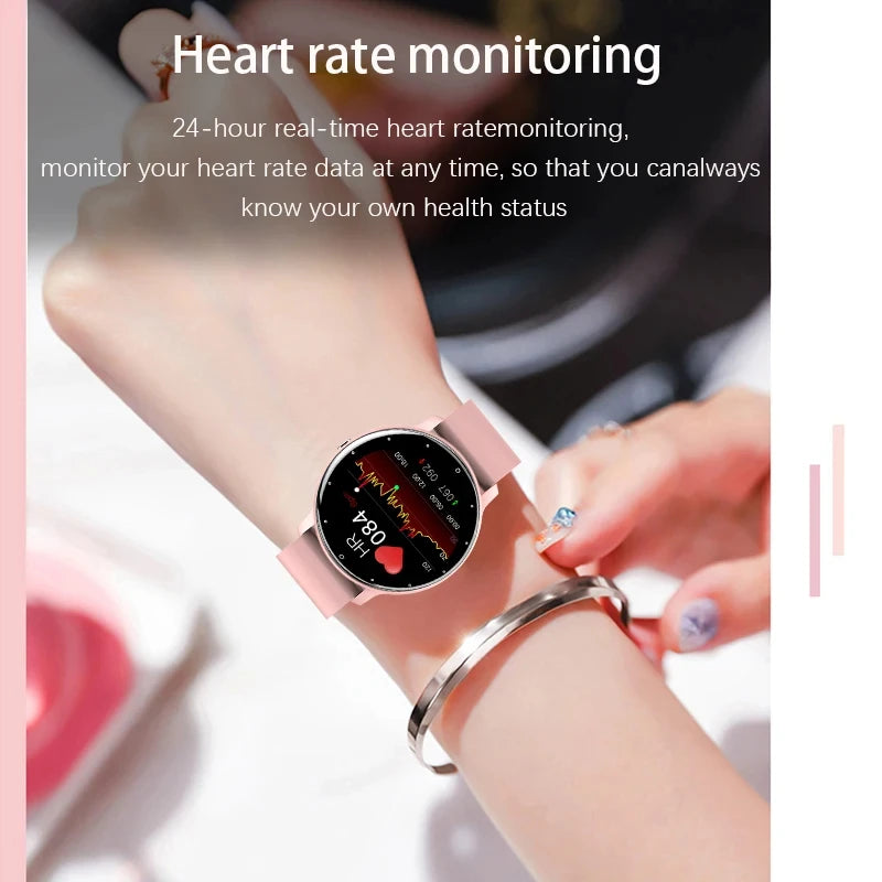 2024 Smart Watch Ladies Heart Rate Blood Pressure Sport Fitness Watches IP67 Waterproof Bluetooth For Android ios smartwatch Men