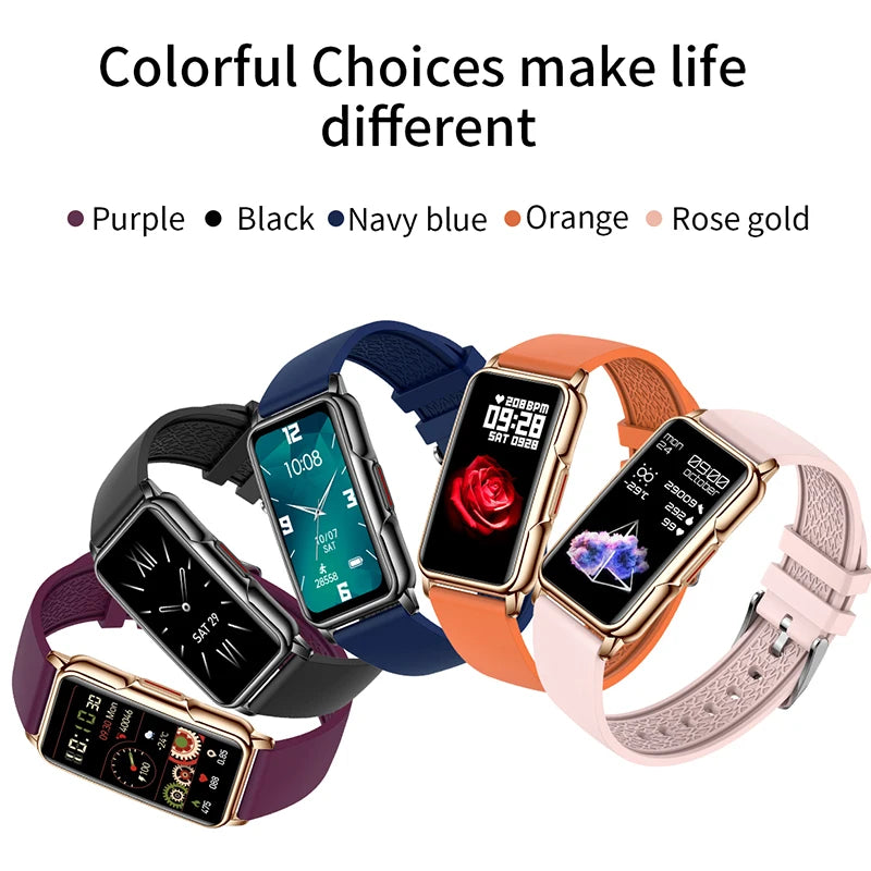 For Android IOS Smart Bracelet Women Smartwatch Men Heart Rate Monitoring Waterproof 20+Sports mode Smart Watch For Ladies +Gift