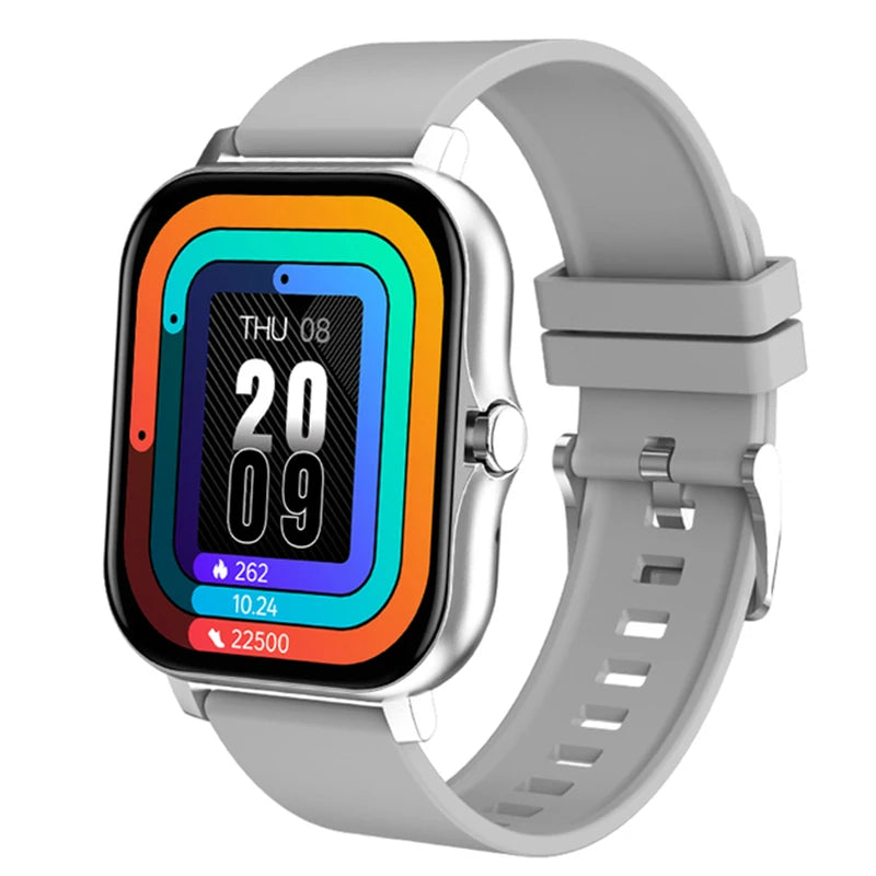 2024 Sports Fitness Tracking SmartWatch fashion Bluetooth Watch Heart Rate Clock Steel Band Full Touch screen Watch For Men +Box