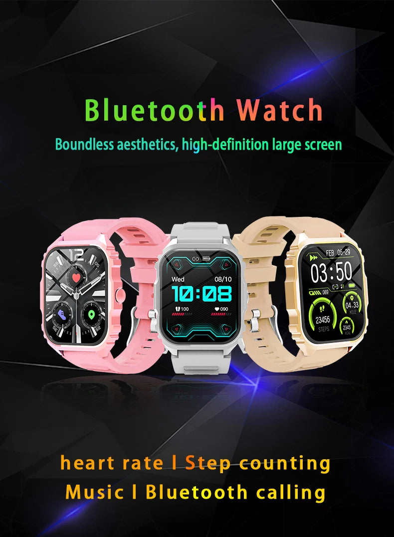 2024 SmartWatch Android Phone 1.83" Color Screen Full Touch Custom Dial Smart Watch Women Bluetooth Call Smart Watch Men NEW