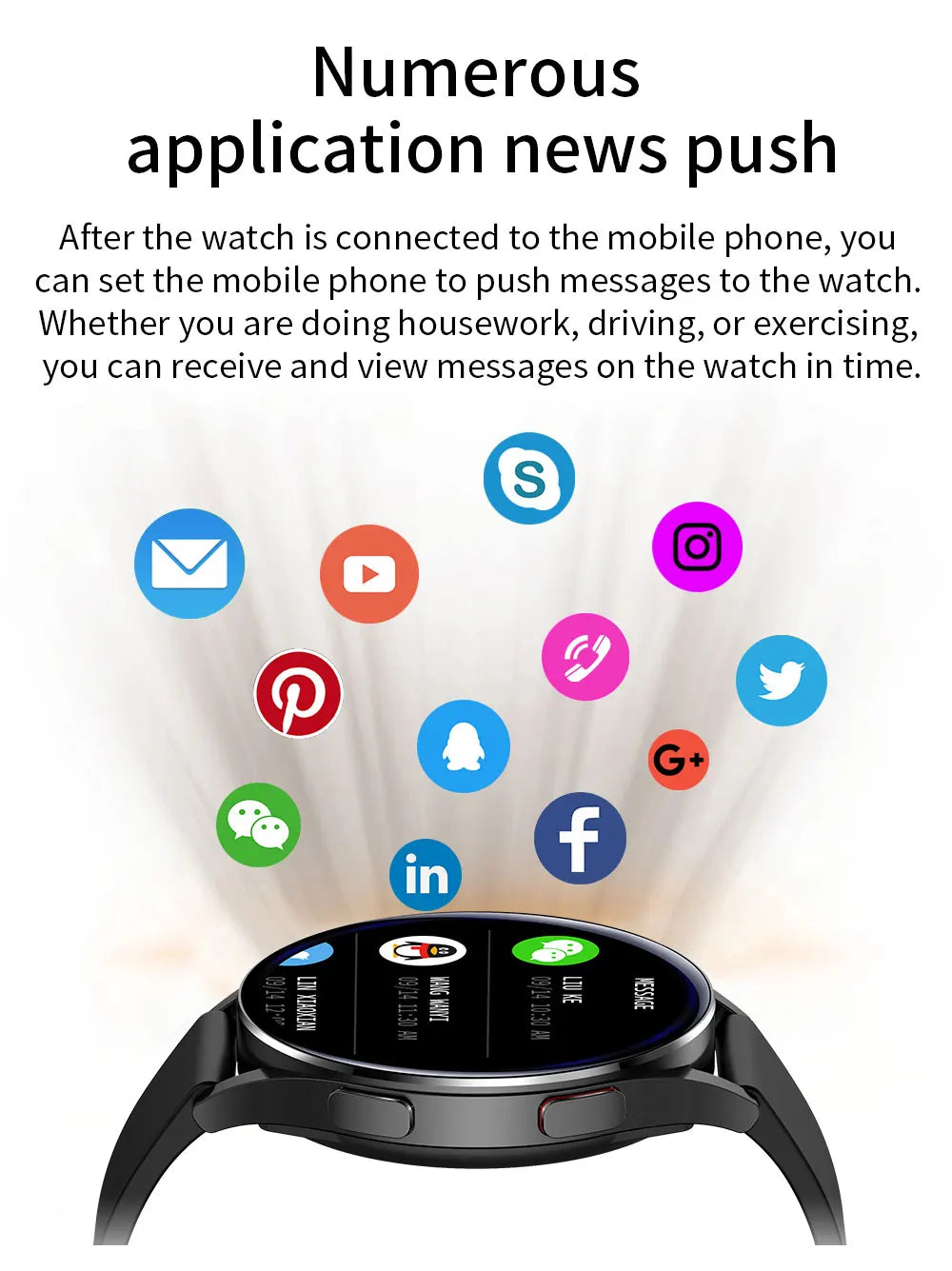 2024 New Smart Watch Men Women for Android IOS Heart Rate Blood Pressure Fitness Tracker Bluetooth Call Women Smartwatch Man