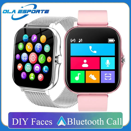 Ola Esporte Smart Watch for Men Women Newest 2024 Sport SmartWatch DIY Watch Faces Bluetooth Call Phone Smart Band PK H13 H5 P73