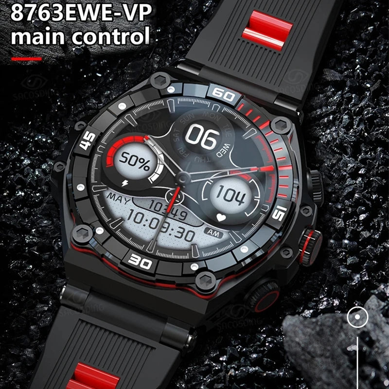 2024 New AMOLED Smart Watch Men Bluetooth Call Clock Outdoor Sports Fitness Health Monitoring Watches Waterproof Smartwatch Men