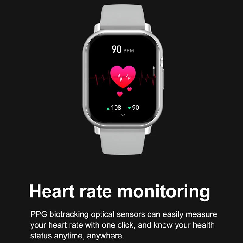 Military Men Smart Watch Bluetooth Call Fitness Clock Heart Monitor 3ATM Swim Waterproof Sport Smartwatch for Xiaomi iPhone 2024