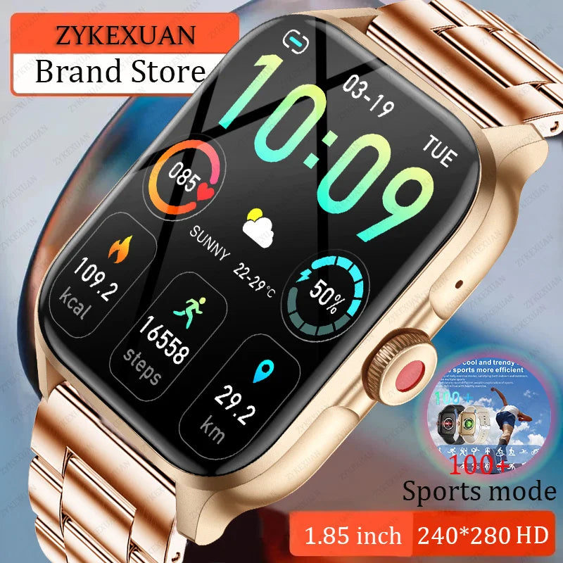 2024 New For Xiaomi Huawei Smart Watch Men Women Heart Rate Blood Pressure Blood Oxygen Tracker Bluetooth Call Smartwatches Man