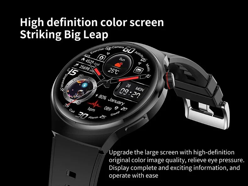 2024 Men Original Watch 4 Series Smartwatch GPS Sports Track Heart Rate Blood Pressure Fitness Waterproof Smart Watch Men