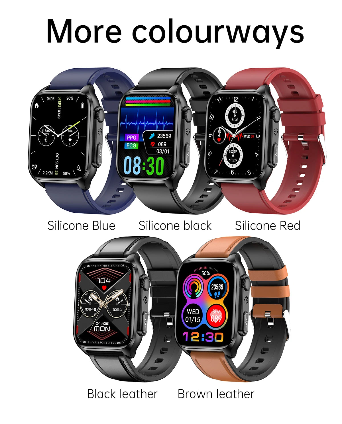 2024 New Bluetooth Call Blood Glucose ECG+PGG Smart Watch Men Heart Rate Blood Pressure Oxygen Body Temperature IP67 SmartWatch