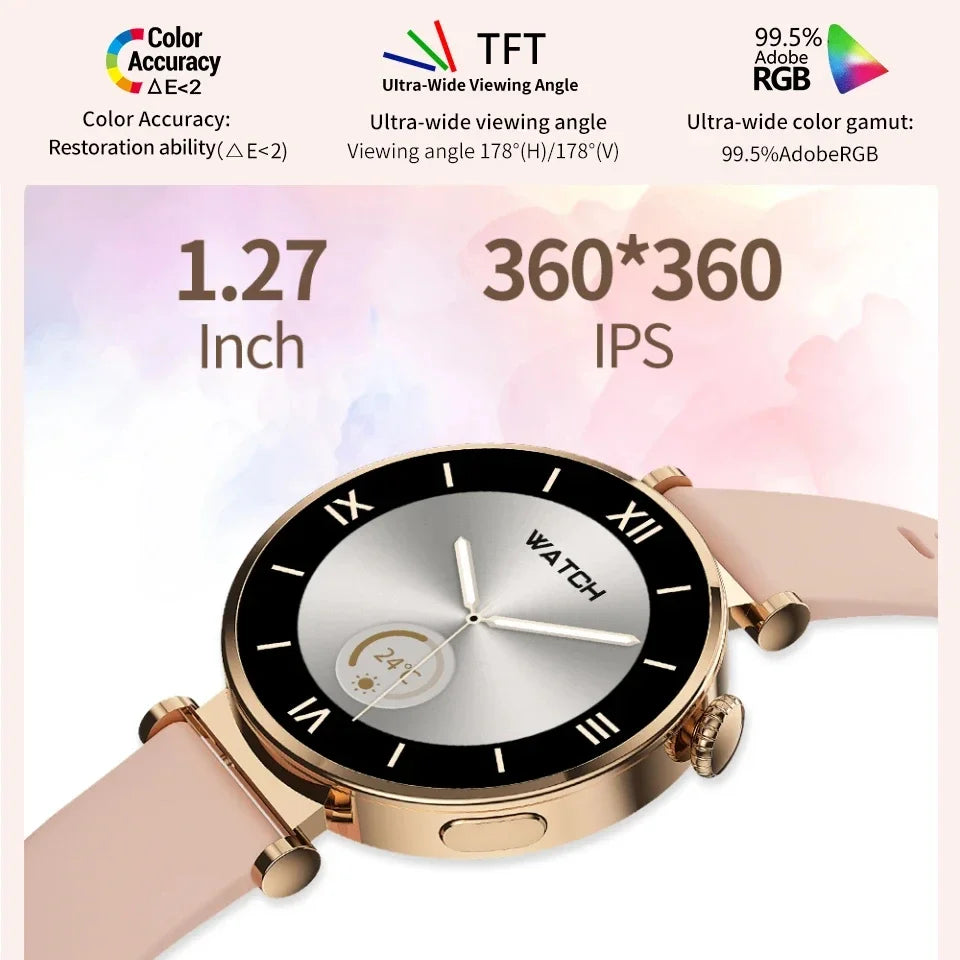 2024 New for Huawei Watch 4 Mini Smart Watch Women Watch AMOLED HD Screen Sports Tracker Blood Sugar Bluetooth Call smart watchs