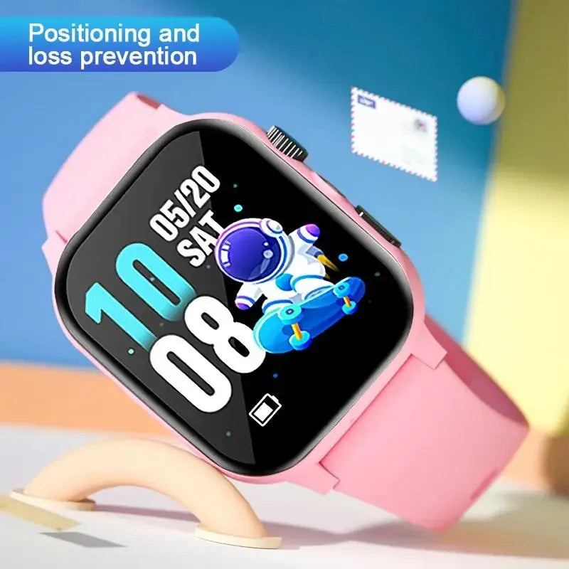 4G Kids Smartwatch SOS GPS Location Video Call Analogue Card Kids Smartwatch Camera Waterproof Watch Boys Girls Upgrade 2024 Hot