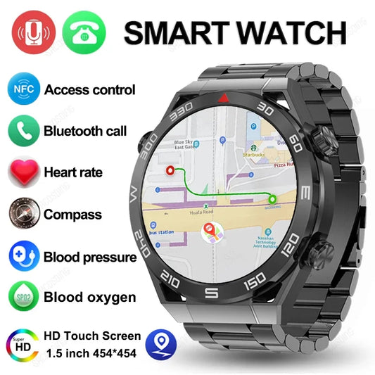 2024 New NFC ECG+PPG Bluetooth Call Smartwatch GPS Tracker Motion Bracelet Fitness For Business Watches Ultimate Smart Watch Men