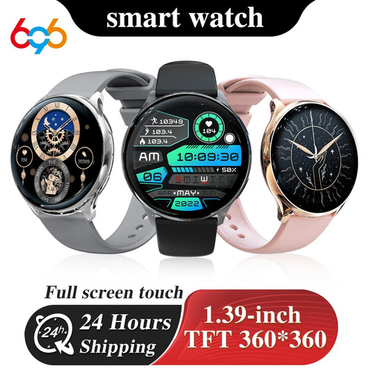 Sports Fitness Men Women Blue Tooth Call Smartwatch 1.39" Heart Rate Blood Oxygen Music Waterproof Custom Dial 2024 Smart Watch