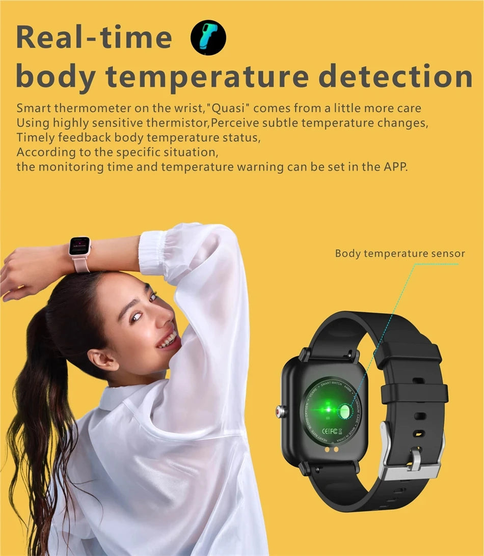 LIGE 2024 New Smart Watch Women HD Full Touch Screen Sport Fitness Men Watches For Android IOS Bluetooth Call Smartwatch Ladies