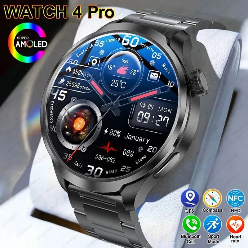 2024 For HUAWEI GPS NFC Smart Watch Men Watch Compass 1.85 inch Big Screen Bluetooth Call Health Monitor Waterproof Smartwatch