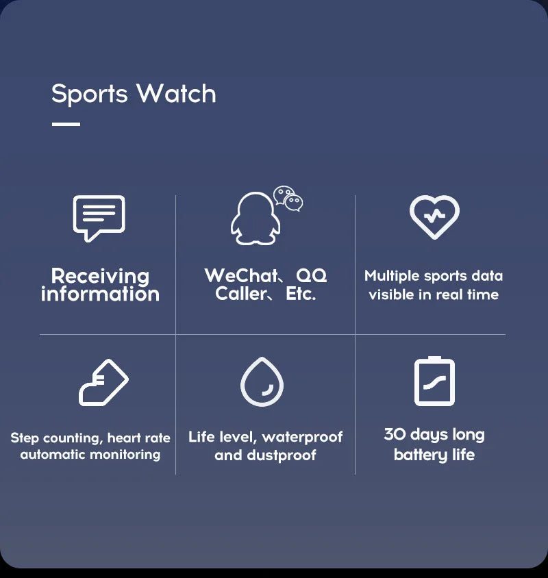 Y68 Smart Watch Men Women Heart Rate Oxygen Blood Pressure Monitoring Multi-Function Sleep Monitoring Smartwatch for Ios Android