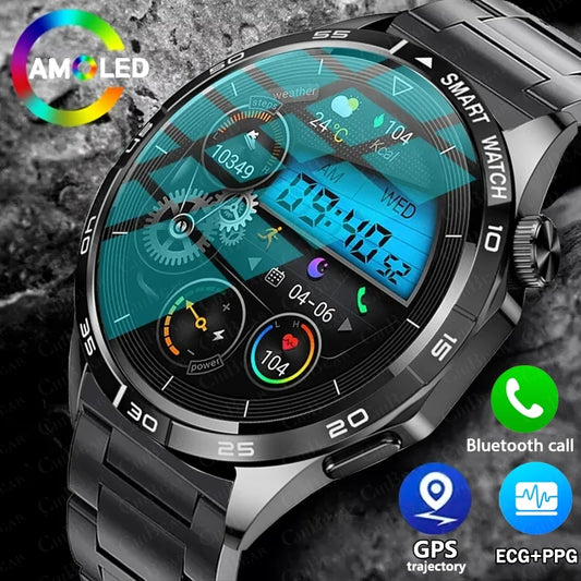 2024 New Business Smart Watch Men's Heart Rate Oxygen Monitoring GPS Sports Fitness Watch AI Voice Bluetooth Call Smartwatch Men