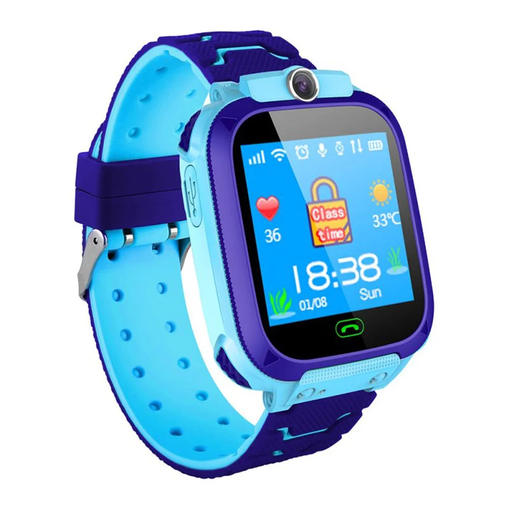 Q12B Kids Smart Phone Watch With Camera Alarm Clock Flashlight Voice Chatting Kids Watches Gift For Boys Girls