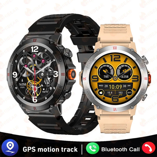 2024 New For Xiaomi IOS Military GPS Smart Watch Men IP68 Outdoor Sports Fitness Tracker Health Monitor 1.46" BT Call Smartwatch