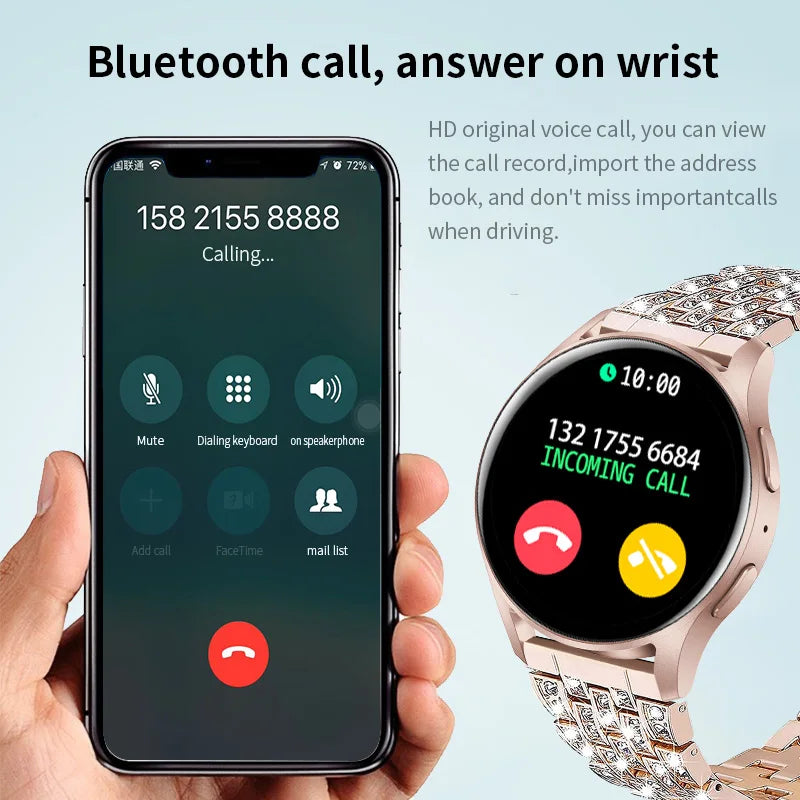 2024 Bluetooth Call Smart Watch Women  Blood Pressure GPS Motion Tracking Bracelet Fashion Waterproof Smartwatch For Men New+Box