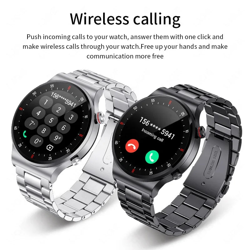 2024 Bluetooth Call Smart Watch Men HD Screen Sports Fitness Watches Waterproof Health Monitoring Smartwatch Men For Android IOS