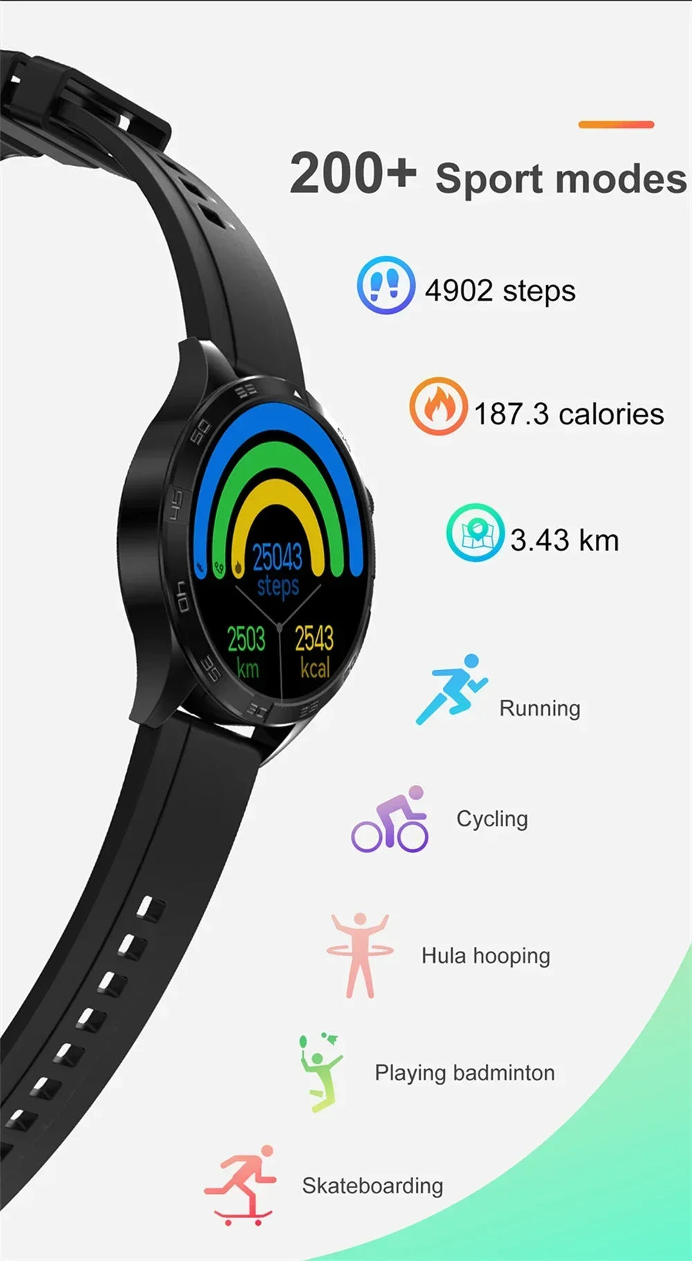 ZORDAI 2024 DT5 Mate Reloj Smart Watch Bt Calling GPS Track Waterproof Fitness Sport Heart Rate Fitness Smartwatch for Men Women