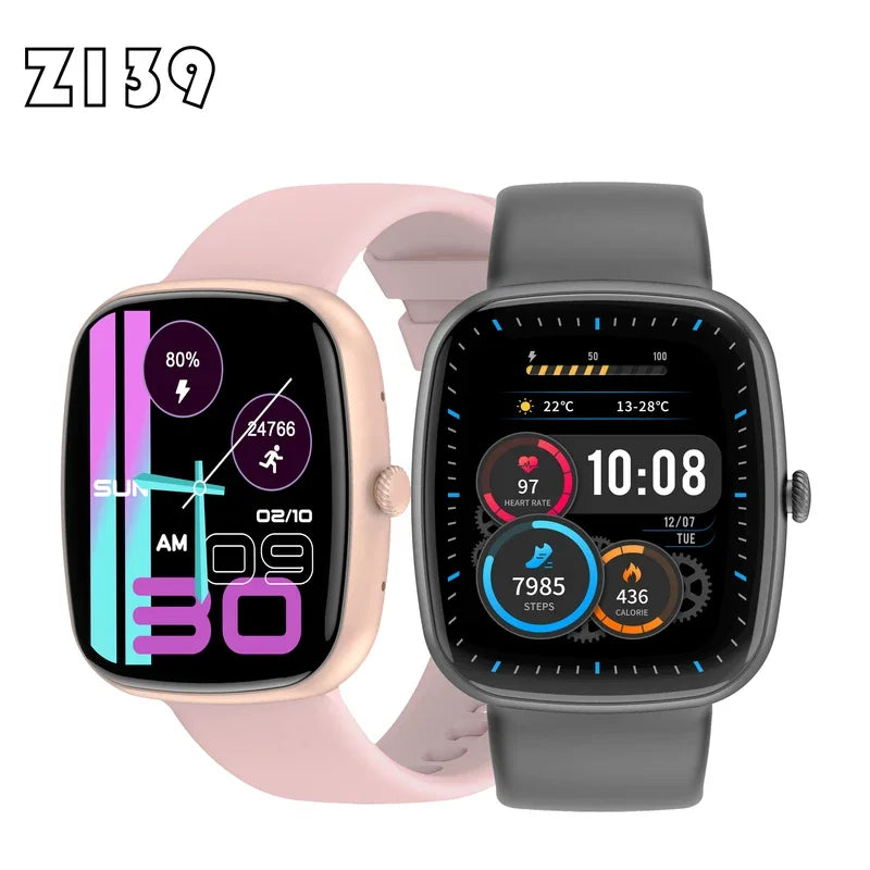 2024 Smart Watch Z139 For Men 1.83Inch Screen Bluetooth Calling Blood Oxygent Heart Rate Reloj Smartwatches Digital Watch