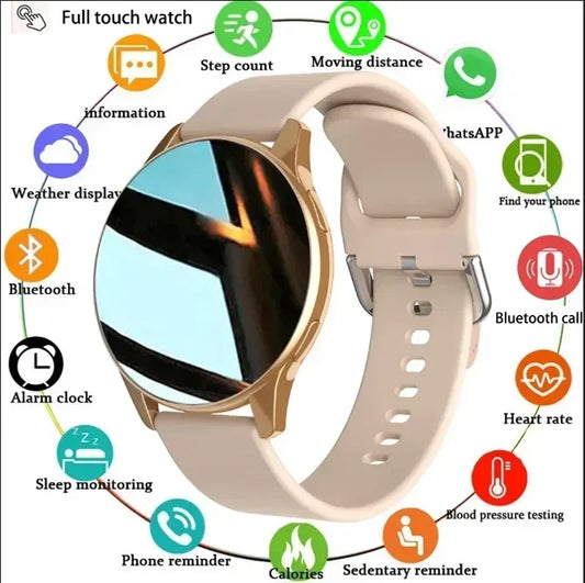 2024 Women Bluetooth Call Smart Watch HeartRate Blood Pressure Monitoring Smartwatches Waterproof Men Smartwatch For Samsung IOS