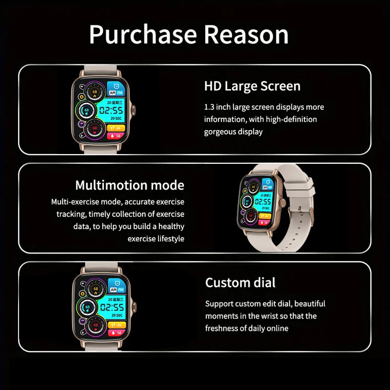 LEFYR AW18 Women Smartwatch Smart Watch Connect Man 2024 Connected Watch Copy Brand Fitness Bluetooth Call AI Voice Custom Dial