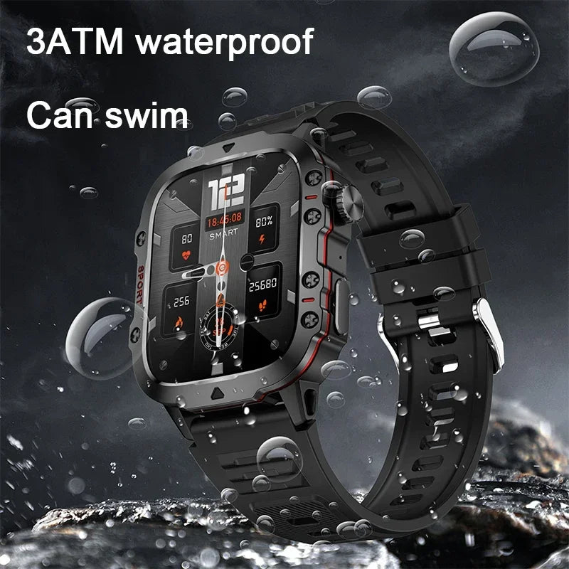 Xaiomi 2024 Smart Watch Men 2.01" Screen 3AT Waterproof Watches Bluetooth Call Ai Voice Sport Smartwatch For Android Xiaomi IOS