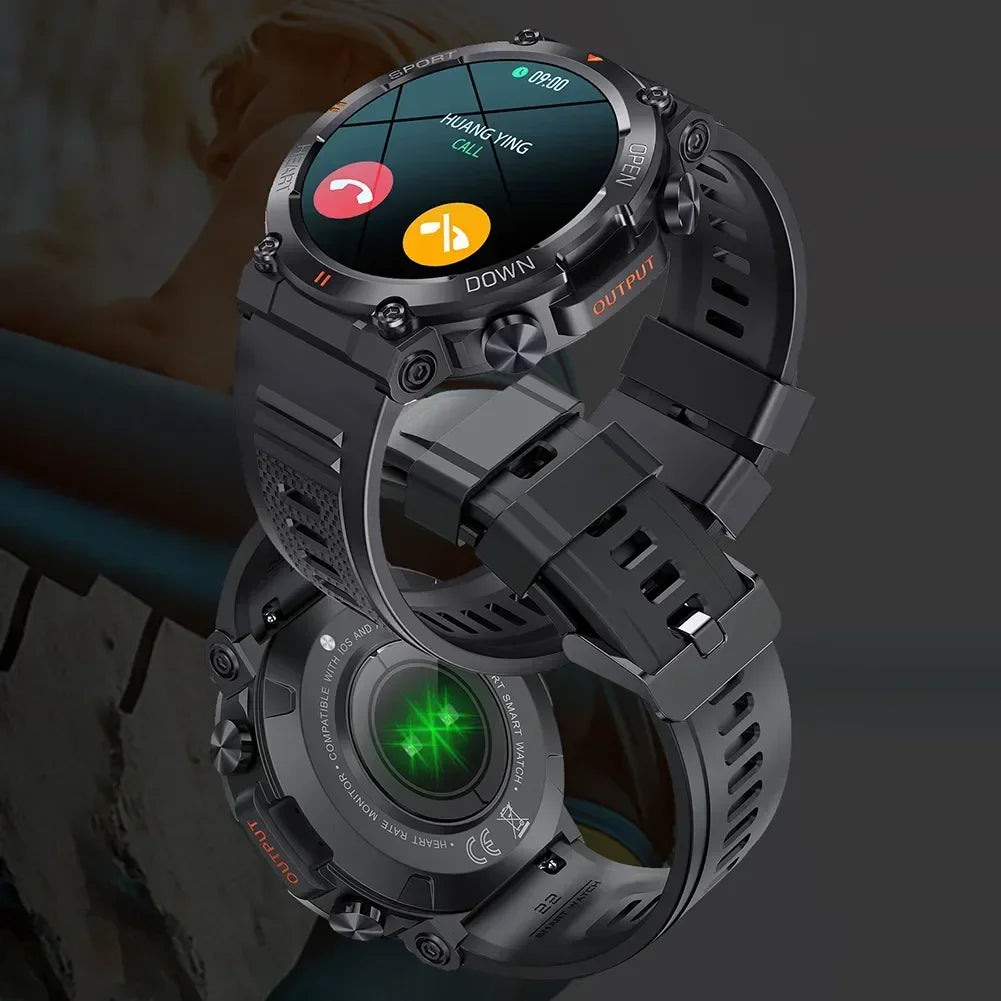 2024 New For T-Rex 2 Smartwatch Men NFC Heart Rate Blood Pressure Monitor 1.39“ Screen BT Call Sports Waterproof Smart Watch