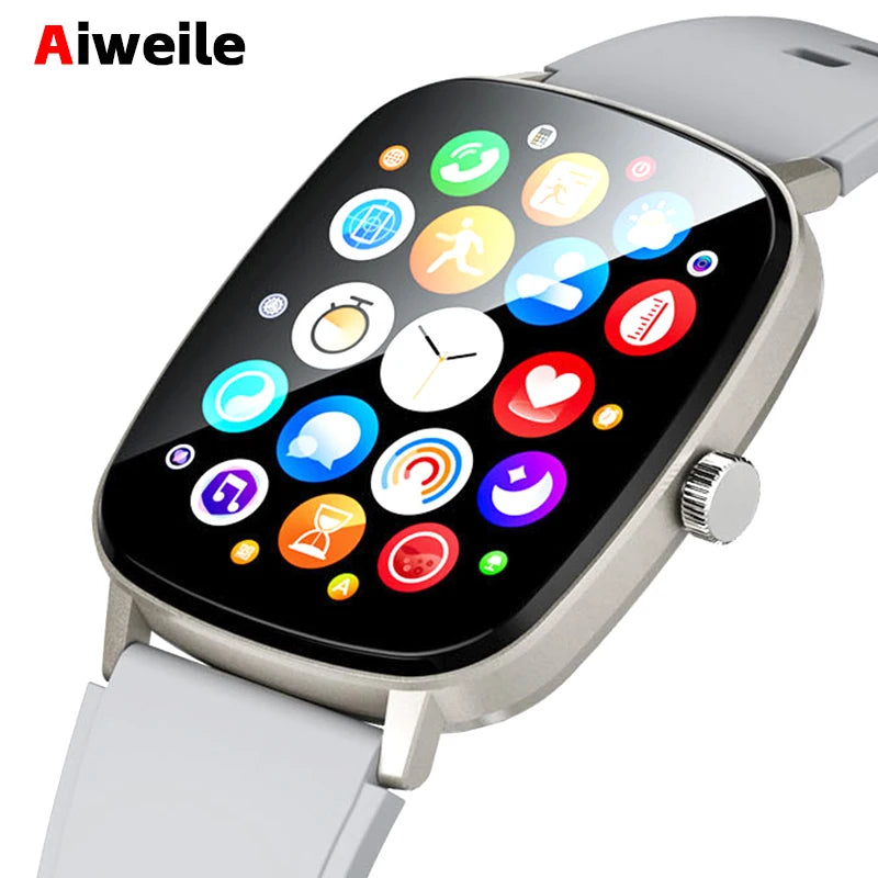 Smarthwhatch 2024 2.01 Inch Screen Aiweile AW63 Smartwatch Men Fitness Bracelet Sports Wireless Bluetooth Call DIY PK LT10 G127