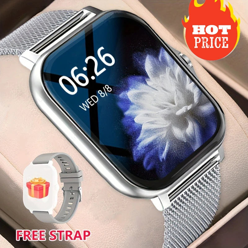 Smart Watch 2024 For Women Men Bluetooth Message Notification Smarthwhatch 1.91'' Display Fitness Tracker Smartwatch Android ios