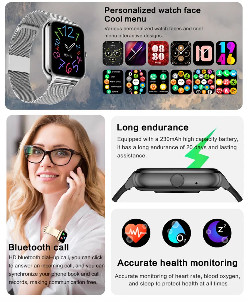 2024 New Z49 Smart Watch GTS 4 1.91inch HD Screen Bluetooth Call Men Women Sports Fitness Z40 Smartwatch For Android IOS Phone