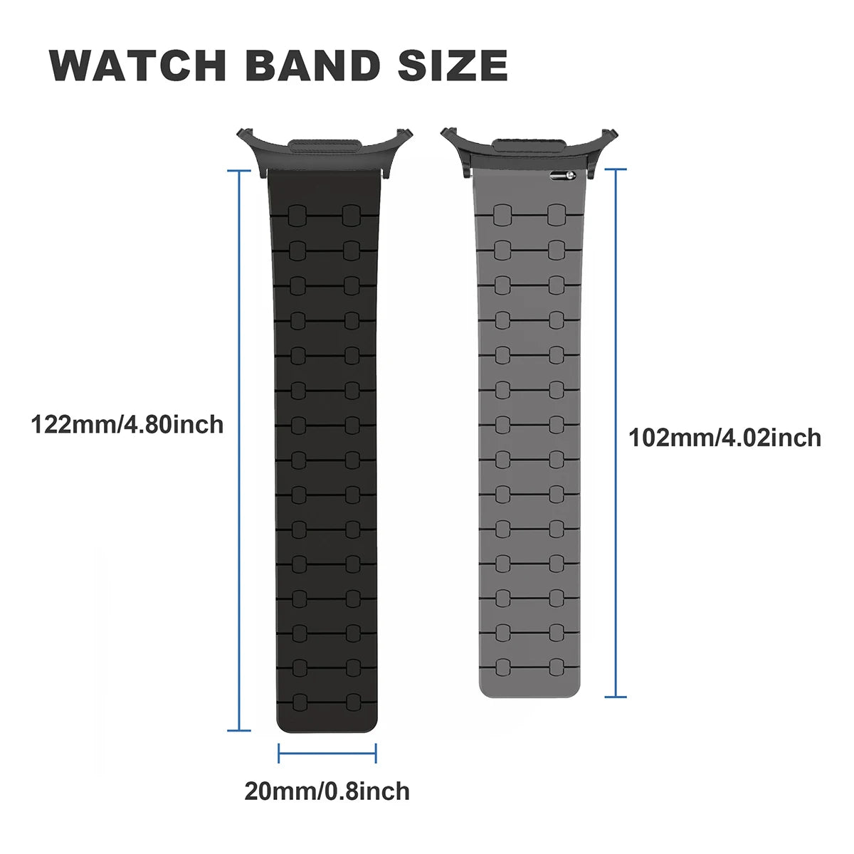 Magnetic Silicone Loop Band for Samsung Galaxy Watch 7 Ultra 47mm Sport Strap for Watch 7 Ultra 47mm No Gaps Quick Fit Bracelet