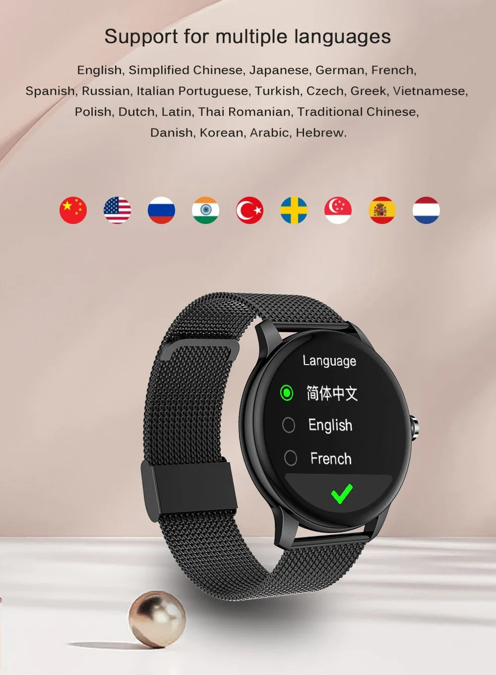 2024 New Smart Watch Bluetooth Talk Round Smarthwhatch Men Women Multi-functional Sports Smart Wearable Fitness electronic Clock