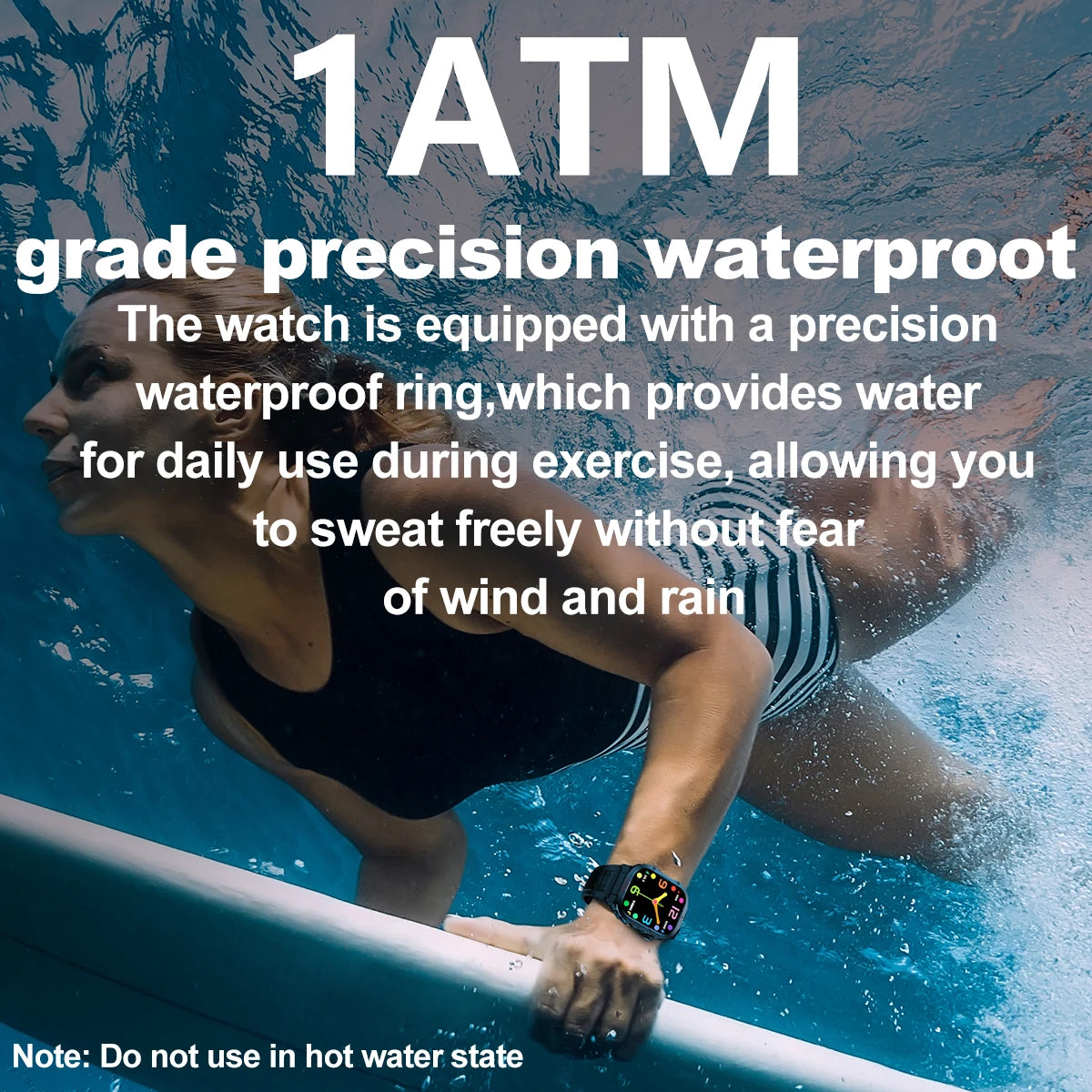 3ATM Original Men Smart Watch Bluetooth Call NFC Compass IP68 Swim Waterproof Sports Smartwatch for Women Xiaomi Android 2024