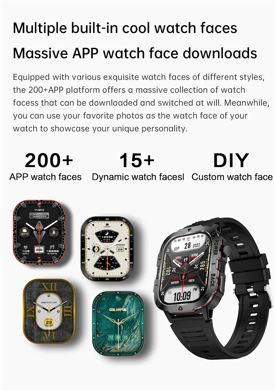 2024 New Sturdy Military Smartwatch Men Outdoor Watch 2.01Inch HD Screen AI Voice Bluetooth Call Smart Watch Men For Android IOS