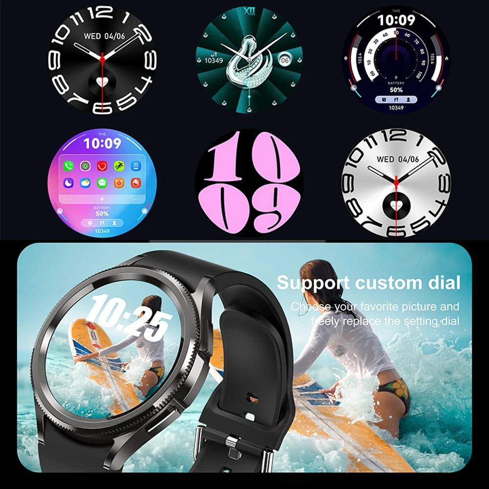 For Huawei Xiaomi New Smart Watch Men 1.46 inch Display AI Voice GPS Sport Fitness Tracker Bluetooth Talk Smartwatch Women 2024