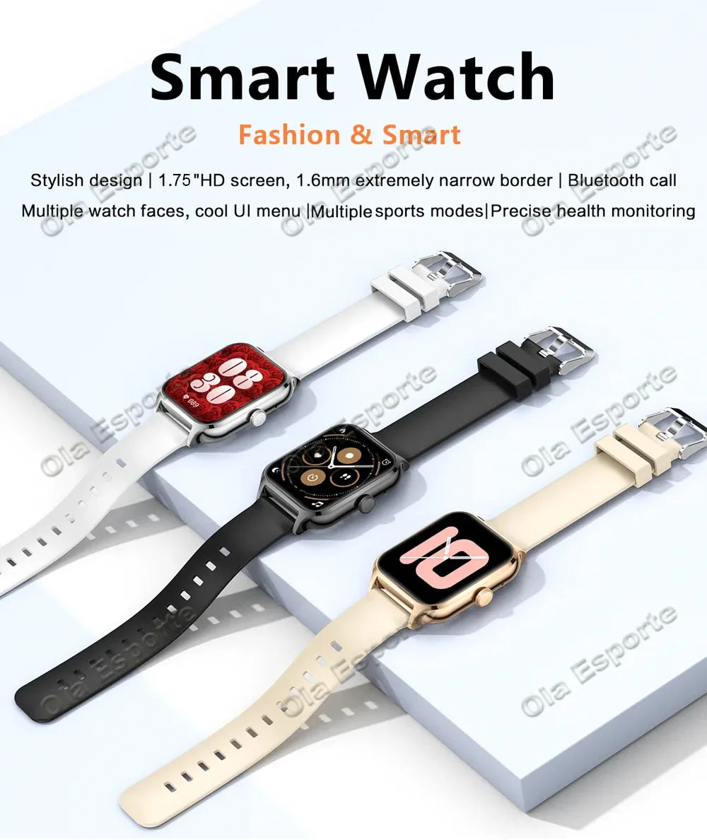 2024 New Smartwatch Custom Dial Answer Call Calorie Tracking Heart Rate Blood Oxygen Monitoring Waterproof Smart Watch Men Women