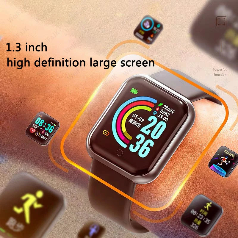 2022 Y68 Smart Watch Men Women Smartwatch Heart Rate Monitor Sports Fitness Bracelet For Xiaomi Redmi Android iPhone Apple Watch