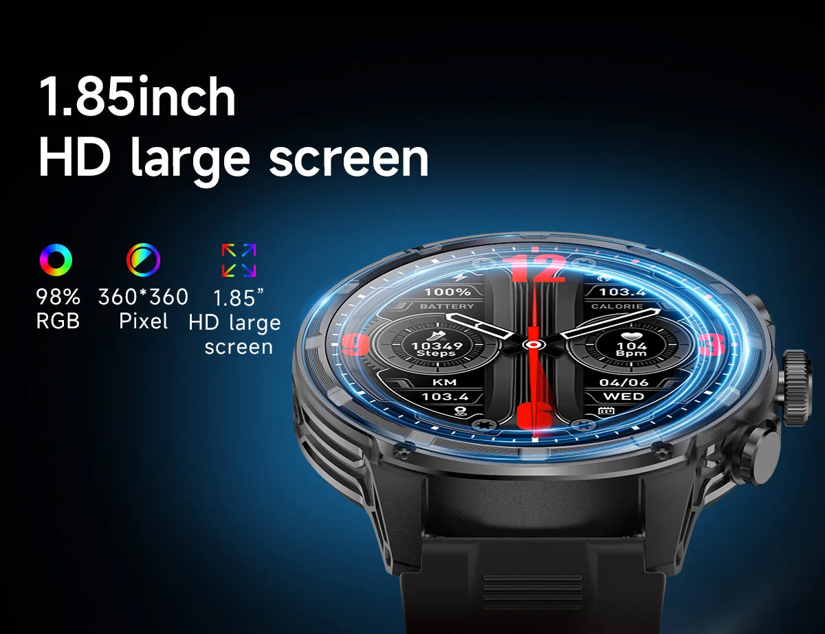 LIGE 2024 Smart watch men 710mAh Battery sports Fitness Man Watch Bluetooth Call Blood Oxygen Monitor Men smartwatch For Huawei