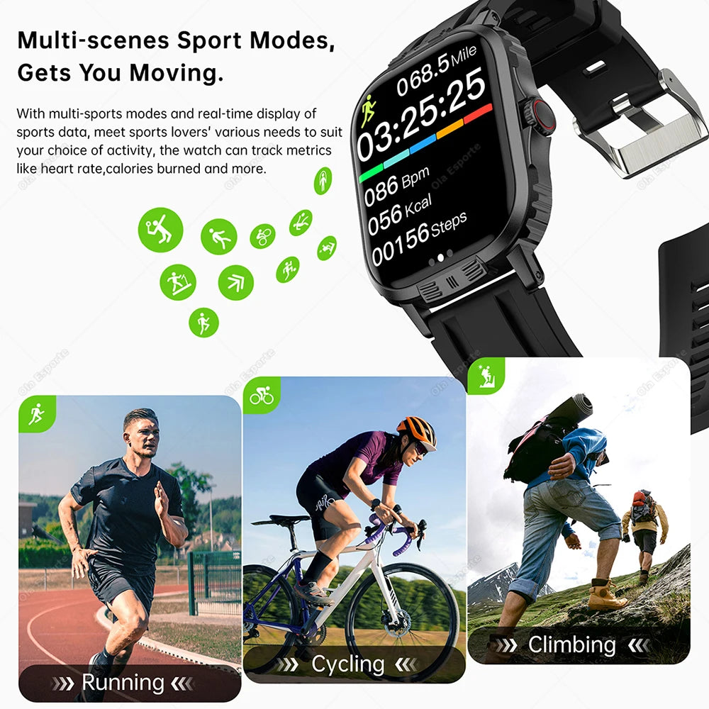 2024 Smart Watch For Men Women Heart Rate Smart Island Sports Fitness Watches Bluetooth Call Digital Smartwatch Wristwatch NEW