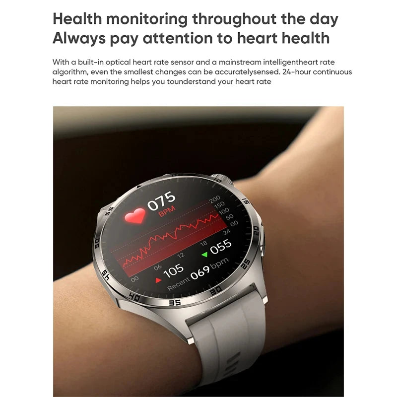 2024 New Men Blood Sugar Smart Watch Laser Treatment Blood Lipid Uric Acid Blood Sugar Fitness Tracker Bluetooth Call smartwatch