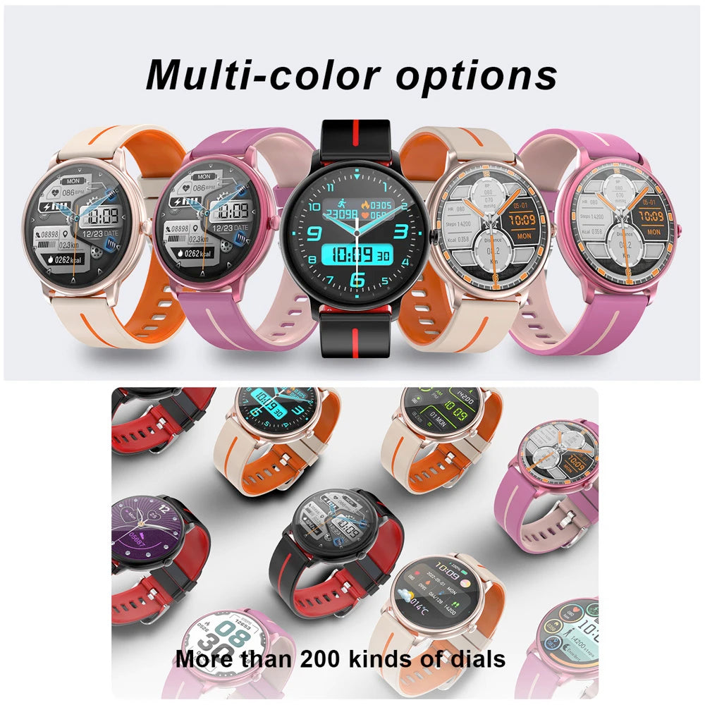 New 1.43" AMOLED Screen Blue Tooth Call Men Smartwatch Sports Fitness Heart Rate Waterproof Music Playing Women 2024 Smart Watch