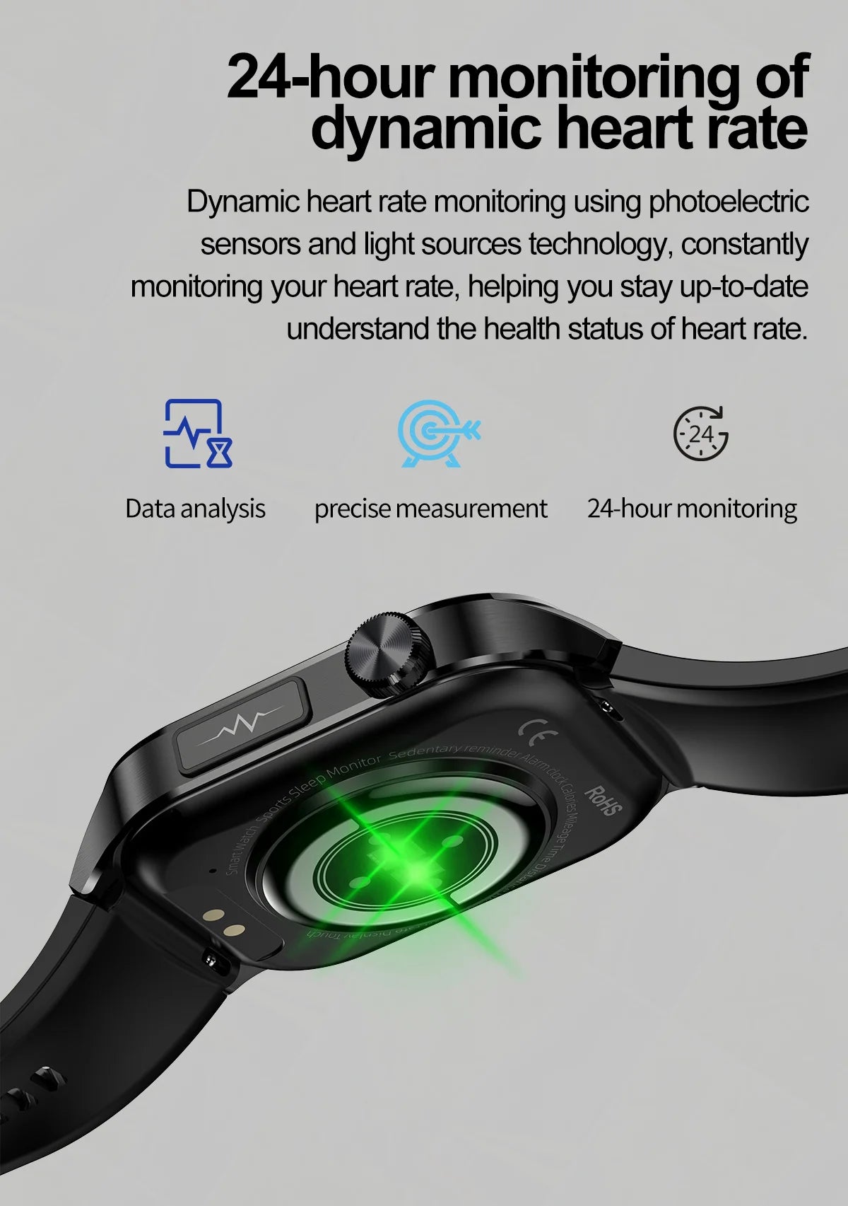 Amoled Ecg Smart Watch Men for Android Xiaomi Ios Watches Blood Glucose Lipid Pressure Sport Health Call Smartwatch 2024 Women