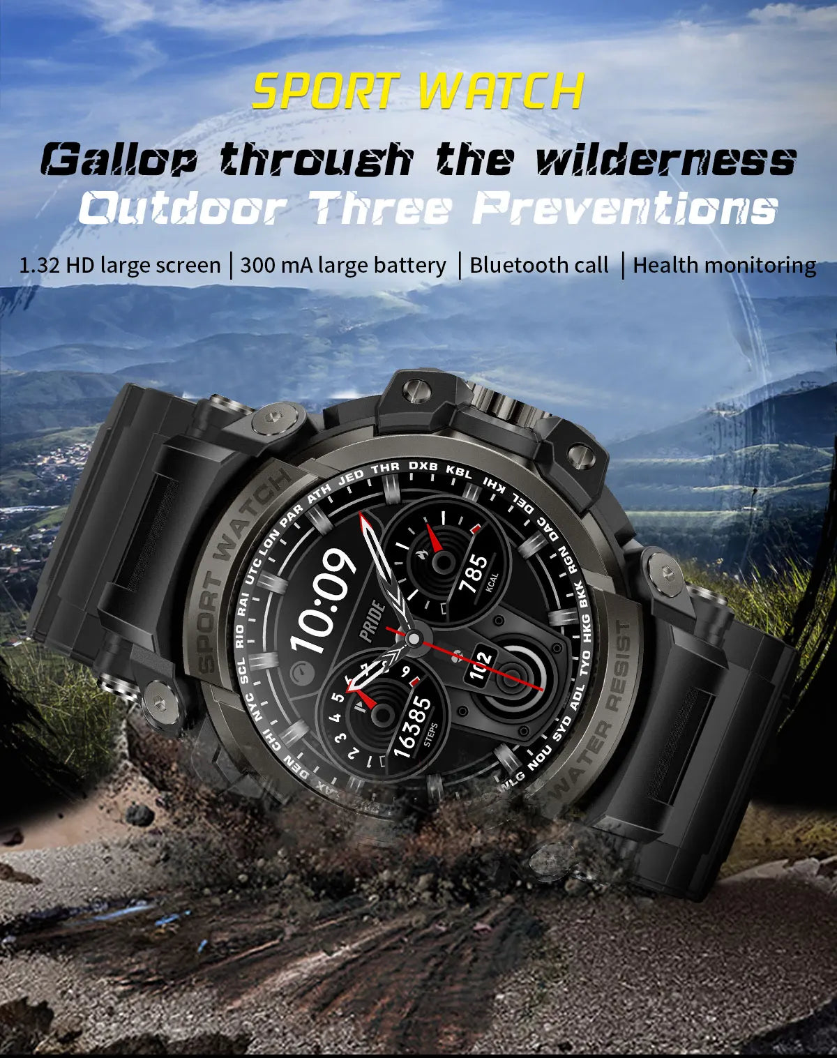 Smart Watch 2024 Android IOS For Man IP68 Waterproof Smartwatch Blood Oxygen Heart Rate Bluetooth Voice Call More Sport Modes